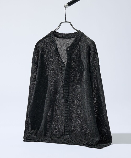 ABAHOUSE（アバハウス）の「ドライタッチ ペーパーライク クルーネックカーディガン（カーディガン/ボレロ・メンズ・ベージュ/ピンクベージュ/ブラック/グレー・46/48）」の13枚目の写真