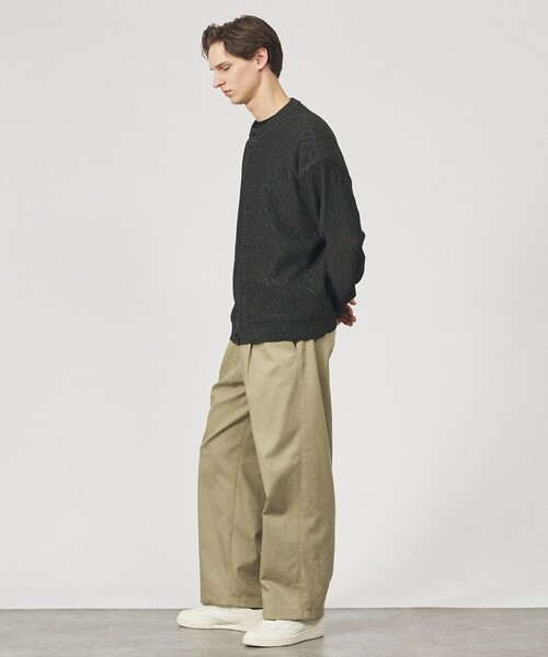 ABAHOUSE（アバハウス）の「ドライタッチ ペーパーライク クルーネックカーディガン（カーディガン/ボレロ・メンズ・ベージュ/ピンクベージュ/ブラック/グレー・46/48）」の19枚目の写真