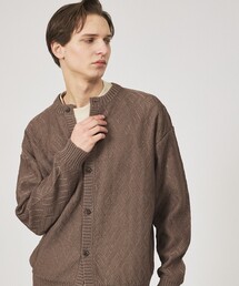 ABAHOUSE（アバハウス）の「ドライタッチ ペーパーライク クルーネックカーディガン（カーディガン/ボレロ）」