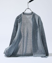 ABAHOUSE（アバハウス）の「ドライタッチ ペーパーライク クルーネックカーディガン（カーディガン/ボレロ）」