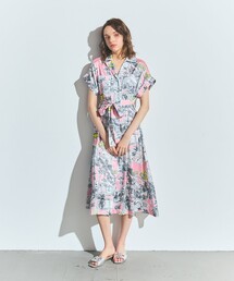 リネンタッチミリタリードレス（シャツワンピース）｜GRACE CLASS