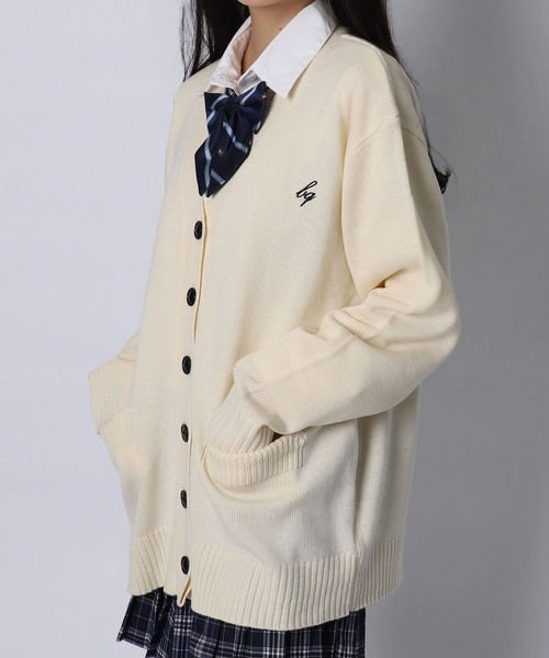 カーディガン BLONDE NIGHT robe jk BLACKQUEEN】JK制服ゆるニットルーズカーディガン（カーディガン
