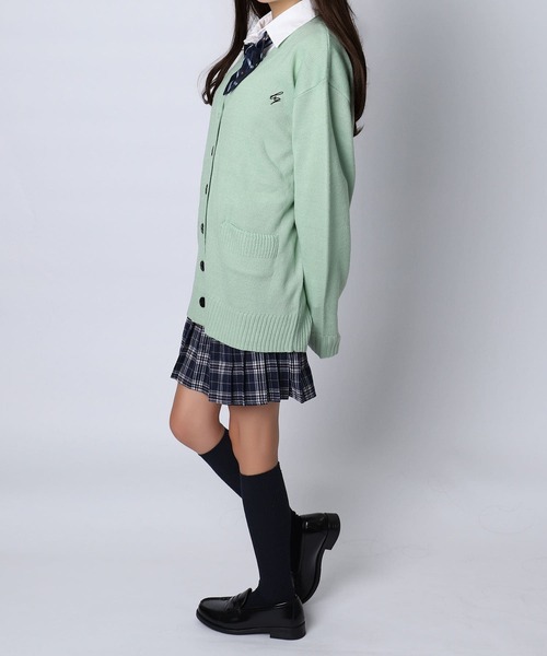 BLACKQUEEN(ブラッククイーン)の「【BLACKQUEEN】JK制服ゆるニットルーズカーディガン(カーディガン/ボレロ・レディース・ブラウン/アイボリー/オレンジ/ミント/グリーン・L)」の21枚目の写真