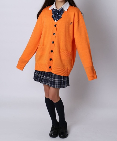 カーディガン BLONDE NIGHT robe jk BLACKQUEEN】JK制服ゆるニットルーズカーディガン（カーディガン