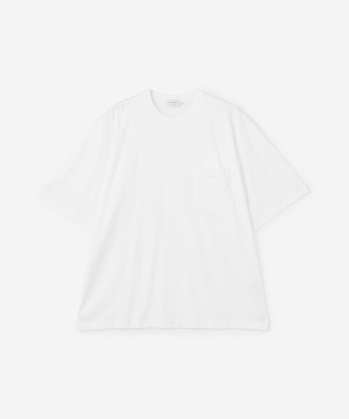 handvaerk(ハンドバーク)の「handvaerk | 60/2 クルーネックビッグポケットTシャツ SOLID MEN(Tシャツ/カットソー・メンズ・ブラック/ブラウン系その他/グレー系その他/ダークグレー/グリーン系その他/ホワイト/ホワイト系その他・L/M/S)」の2枚目の写真