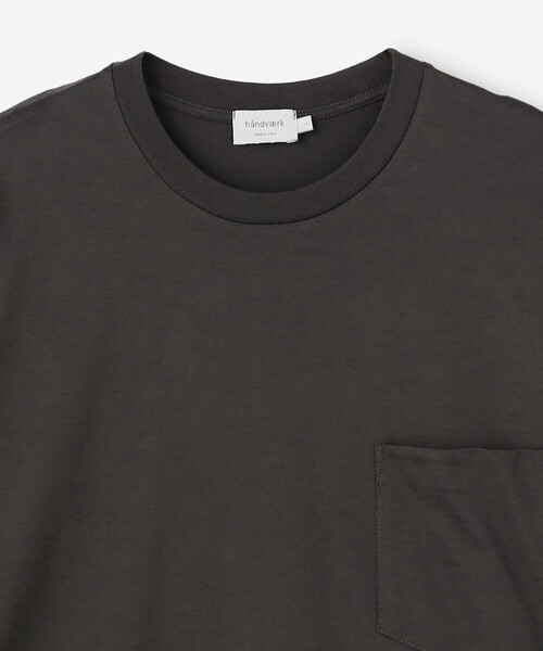 handvaerk(ハンドバーク)の「handvaerk | 60/2 クルーネックビッグポケットTシャツ SOLID MEN(Tシャツ/カットソー・メンズ・ブラック/ブラウン系その他/グレー系その他/ダークグレー/グリーン系その他/ホワイト/ホワイト系その他・L/M/S)」の10枚目の写真