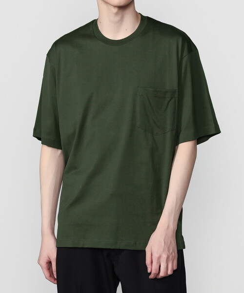 handvaerk(ハンドバーク)の「handvaerk | 60/2 クルーネックビッグポケットTシャツ SOLID MEN(Tシャツ/カットソー・メンズ・ブラック/ブラウン系その他/グレー系その他/ダークグレー/グリーン系その他/ホワイト/ホワイト系その他・L/M/S)」の7枚目の写真