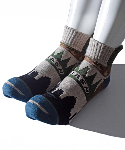 ALDIES(アールディーズ)の「Thrash Socks / スラッシュソックス(ソックス/靴下・メンズ・ブラウン/グレー・WOMENS)」の1枚目の写真