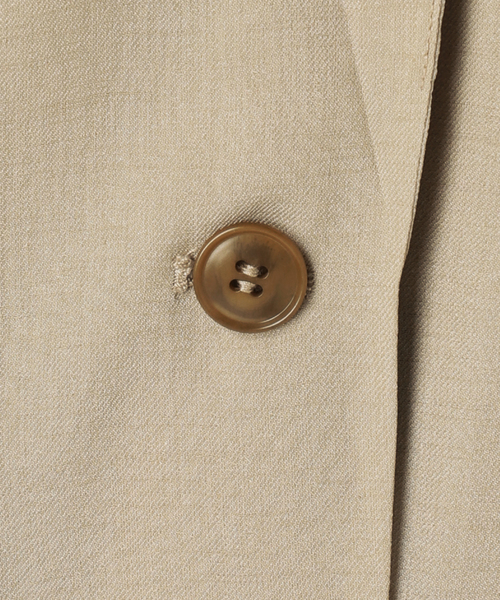 B.C STOCK（ベーセーストック）の「手洗い可 / ハーフスリーブジャケット（テーラードジャケット・レディース・ベージュ/ブラック・FREE）」の11枚目の写真