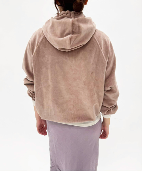 BASERANGE(ベースレンジ)の「【BASERANGE/ベースレンジ】PRE RIM RAGLAN HOODIE(Tシャツ/カットソー・レディース・ブラウン・X-SMALL)」の3枚目の写真