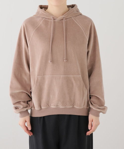 BASERANGE(ベースレンジ)の「【BASERANGE/ベースレンジ】PRE RIM RAGLAN HOODIE(Tシャツ/カットソー・レディース・ブラウン・X-SMALL)」の6枚目の写真