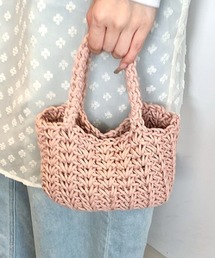 mebole（メボレ）の「編みかごハンドバッグ（ハンドバッグ）」