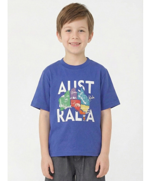 HAKKA KIDS（ハッカキッズ）の「プリント半袖Tシャツ（Tシャツ/カットソー・キッズ・レッド/ライトグリーン/ブルー・100cm/110cm/120cm/130cm）」の3枚目の写真