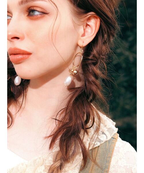 EVRIS（エヴリス）の「PEARL MOTIF ピアス（ピアス（両耳用）・レディース・シルバー/ゴールド・FREE）」の10枚目の写真