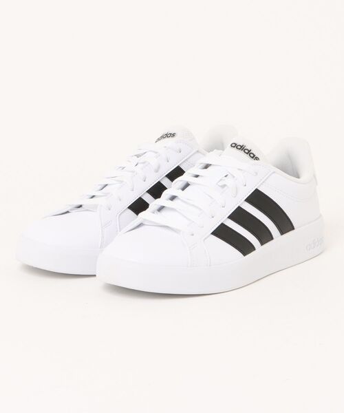 adidas(アディダス)の「【adidas】GRANDCOURT BASE 3.0U(スニーカー・メンズ・ホワイト×ブラック・25.0cm/25.5cm/26.0cm/26.5cm/27.0cm/27.5cm/28.0cm/29.0cm)」の1枚目の写真
