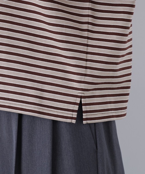 N.(N. Natural Beauty Basic)(エヌエヌナチュラルビューティーベーシック)の「【STAR & STRIPE】ボーダーポロシャツ(ポロシャツ・レディース・ピンク系その他2/ブルー系その他2/ブラウン系その他・FREE)」の14枚目の写真