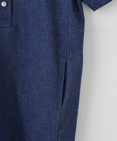 IENA（イエナ）の「BOWTE/バウト DENIM MINMUM DRESS ワンピース 261-09-0001（ワンピース・レディース・ブルー・38）」の4枚目の写真