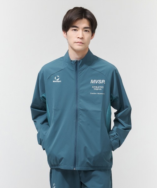 MoveSport（ムーブスポーツ）の「【別注】ムーブスポーツ  クロススタンドジャケット 限定コラボ（ナイロンジャケット・メンズ・ダークブルー/グレー/カーキ・L/LL/3L/M）」の3枚目の写真