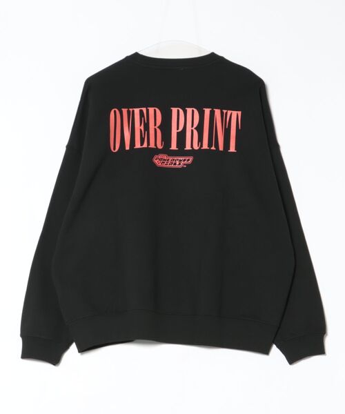 over print(オーバープリント)の「overprint/オーバープリント/The Powerpuff Galver:2sweat(スウェット・レディース・ブラック・XL/L/M)」の2枚目の写真