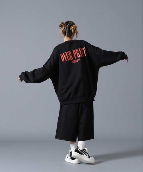 over print(オーバープリント)の「overprint/オーバープリント/The Powerpuff Galver:2sweat(スウェット・レディース・ブラック・XL/L/M)」の8枚目の写真
