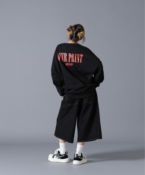 over print(オーバープリント)の「overprint/オーバープリント/The Powerpuff Galver:2sweat(スウェット・レディース・ブラック・XL/L/M)」の10枚目の写真