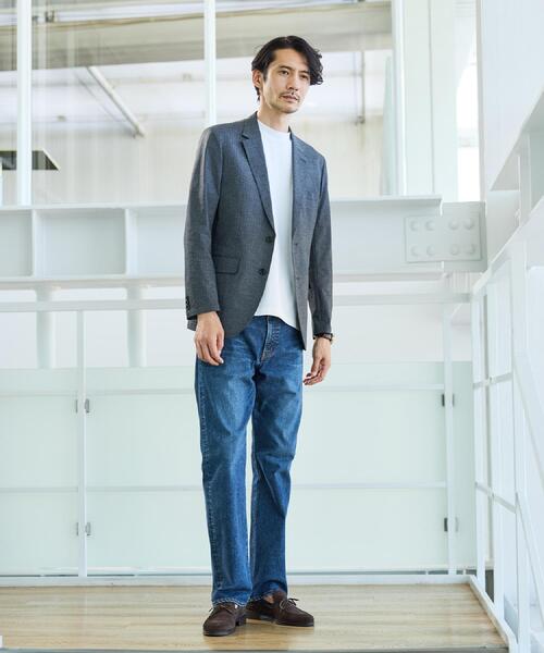 TAKEO KIKUCHI(タケオキクチ)の「【通気性】ジャージ千鳥柄 ジャケット(テーラードジャケット・メンズ・チャコール/ブルー系その他5・03/02/04)」の11枚目の写真