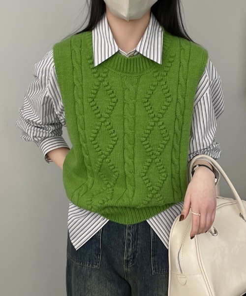 semplice(センプリチェ)の「ストライプ柄 オーバーサイズ シャツ(シャツ/ブラウス・レディース・ブルー/ホワイト・F)」の4枚目の写真