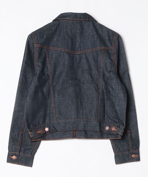 Nudie Jeans（ヌーディージーンズ）の「Nudie Jeans/ヌーディージーンズ Britta Denim Jacket / ジップデニムジャケット / Dry Streaky / Blue（デニムジャケット・レディース・ノンウォッシュ・S）」の2枚目の写真
