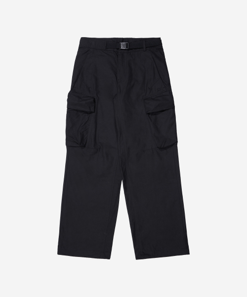 KALAPATTHAR(カラパタール)の「BELTED SIGNATURE WIDE CARGO PANTS - BLACK(その他パンツ・メンズ・その他・LARGE/MEDIUM)」の2枚目の写真