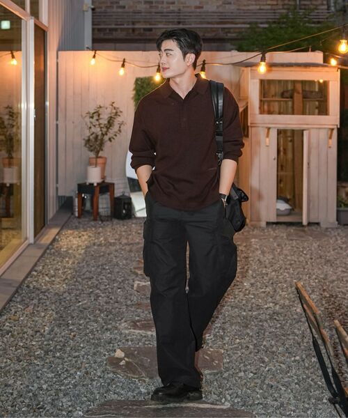 KALAPATTHAR(カラパタール)の「BELTED SIGNATURE WIDE CARGO PANTS - BLACK(その他パンツ・メンズ・その他・LARGE/MEDIUM)」の7枚目の写真
