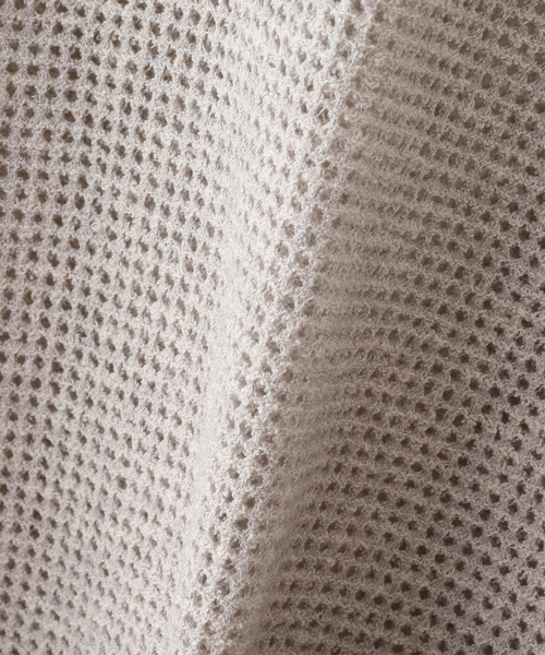 JOURNAL STANDARD(ジャーナルスタンダード)の「《追加》ヘンリーメッシュニット(ニット/セーター・レディース・ブラック/ライトグレー/アイボリー・FREE)」の8枚目の写真