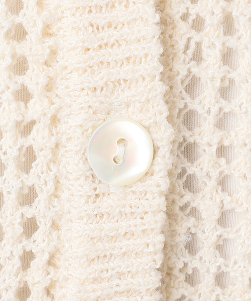 JOURNAL STANDARD(ジャーナルスタンダード)の「《追加》ヘンリーメッシュニット(ニット/セーター・レディース・ブラック/ライトグレー/アイボリー・FREE)」の5枚目の写真