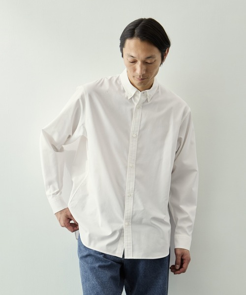 KEY TIMEZ(キータイムズ)の「【KEY TIMEZ/キータイムズ】ハイツイストOX BDシャツ(シャツ/ブラウス・メンズ・ホワイト/サックスブルー・1/2/3)」の7枚目の写真