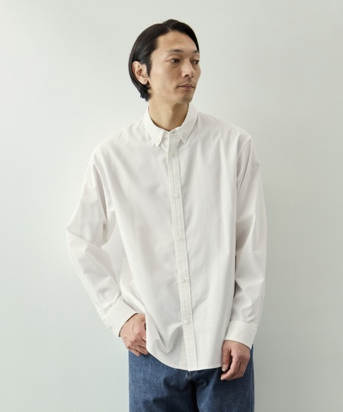 KEY TIMEZ(キータイムズ)の「【KEY TIMEZ/キータイムズ】ハイツイストOX BDシャツ(シャツ/ブラウス・メンズ・ホワイト/サックスブルー・1/2/3)」の8枚目の写真