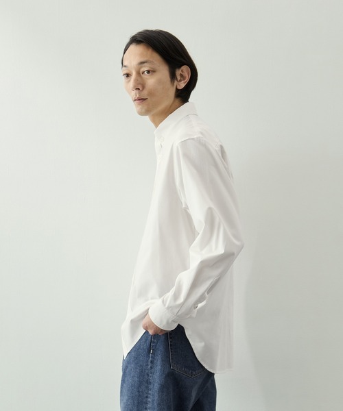 KEY TIMEZ(キータイムズ)の「【KEY TIMEZ/キータイムズ】ハイツイストOX BDシャツ(シャツ/ブラウス・メンズ・ホワイト/サックスブルー・1/2/3)」の9枚目の写真