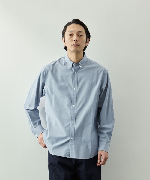 KEY TIMEZ(キータイムズ)の「【KEY TIMEZ/キータイムズ】ハイツイストOX BDシャツ(シャツ/ブラウス・メンズ・ホワイト/サックスブルー・1/2/3)」の3枚目の写真