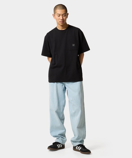 HUF（ハフ）の「BOX LOGO POCKET TEE（Tシャツ/カットソー・メンズ・ブラック/ホワイト/パープル系その他/ライトグリーン・L/M/XL/S/XXL）」の16枚目の写真