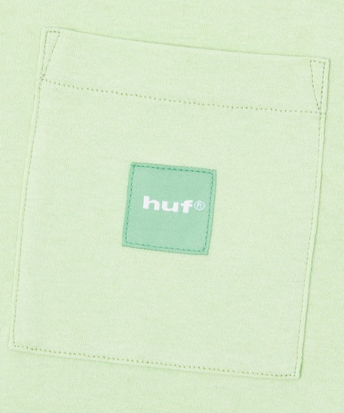 HUF（ハフ）の「BOX LOGO POCKET TEE（Tシャツ/カットソー・メンズ・ブラック/ホワイト/パープル系その他/ライトグリーン・L/M/XL/S/XXL）」の21枚目の写真