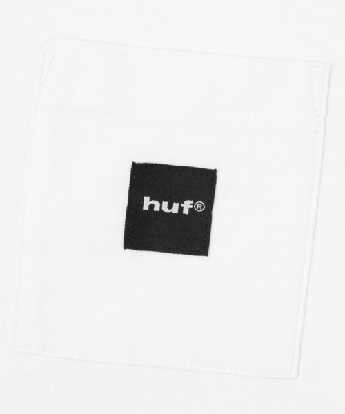 HUF（ハフ）の「BOX LOGO POCKET TEE（Tシャツ/カットソー・メンズ・ブラック/ホワイト/パープル系その他/ライトグリーン・L/M/XL/S/XXL）」の19枚目の写真