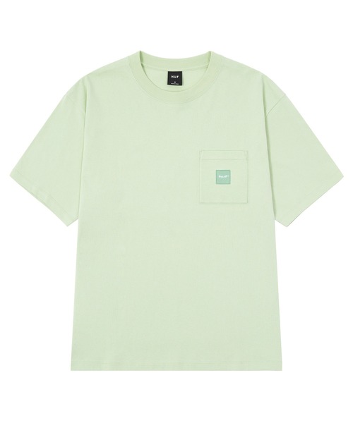HUF（ハフ）の「BOX LOGO POCKET TEE（Tシャツ/カットソー・メンズ・ブラック/ホワイト/パープル系その他/ライトグリーン・L/M/XL/S/XXL）」の9枚目の写真