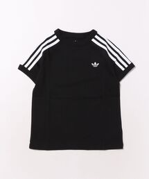 adidas(�A�f�B�_�X)��adidas �A�f�B�_�X K 3STRIPES TEE �V���[�g�X���[�u KE0919 BLACK/WHITE(T�V���c/�J�b�g�\�[)