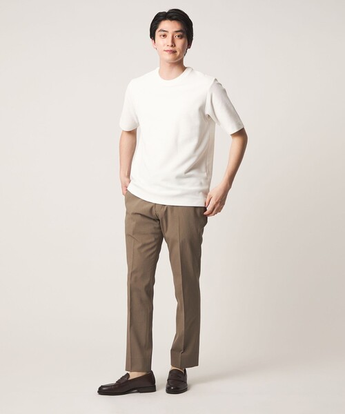 A DAY IN THE LIFE UNITED ARROWS(アデイインザライフユナイテッドアローズ)の「ニットライク ジャージー クルーネックカットソー<A DAY IN THE LIFE>(Tシャツ/カットソー・メンズ・ネイビー/ホワイト/モカ・XL/M/L)」の12枚目の写真