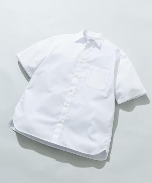 URBAN RESEARCH ROSSO MEN(アーバンリサーチロッソメン)の「『XLサイズあり』『防シワ/防臭』アーバンリラックスブロード半袖シャツ(シャツ/ブラウス・メンズ・チャコールグレー/ブルー/ライトブルー/カーキ/ネイビー/ホワイト・X-LARGE/LARGE/MEDIUM/SMALL)」の2枚目の写真