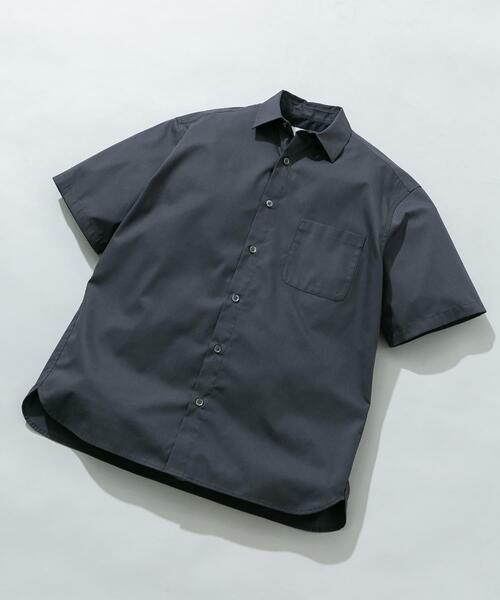 URBAN RESEARCH ROSSO MEN(アーバンリサーチロッソメン)の「『XLサイズあり』『防シワ/防臭』アーバンリラックスブロード半袖シャツ(シャツ/ブラウス・メンズ・チャコールグレー/ブルー/ライトブルー/カーキ/ネイビー/ホワイト・X-LARGE/LARGE/MEDIUM/SMALL)」の3枚目の写真