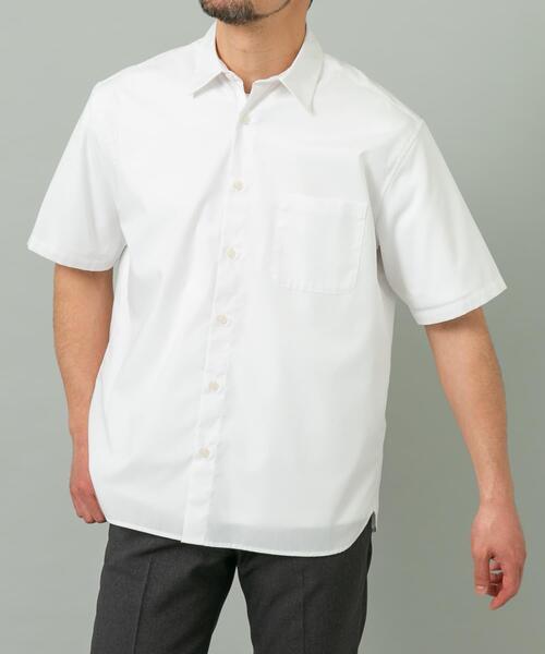 URBAN RESEARCH ROSSO MEN(アーバンリサーチロッソメン)の「『XLサイズあり』『防シワ/防臭』アーバンリラックスブロード半袖シャツ(シャツ/ブラウス・メンズ・チャコールグレー/ブルー/ライトブルー/カーキ/ネイビー/ホワイト・X-LARGE/LARGE/MEDIUM/SMALL)」の19枚目の写真