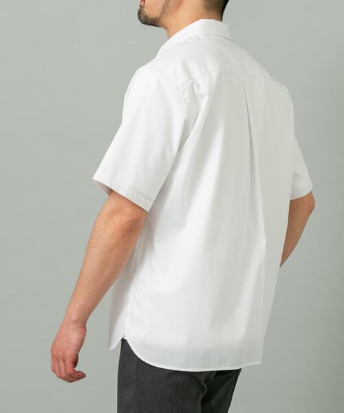 URBAN RESEARCH ROSSO MEN(アーバンリサーチロッソメン)の「『XLサイズあり』『防シワ/防臭』アーバンリラックスブロード半袖シャツ(シャツ/ブラウス・メンズ・チャコールグレー/ブルー/ライトブルー/カーキ/ネイビー/ホワイト・X-LARGE/LARGE/MEDIUM/SMALL)」の20枚目の写真