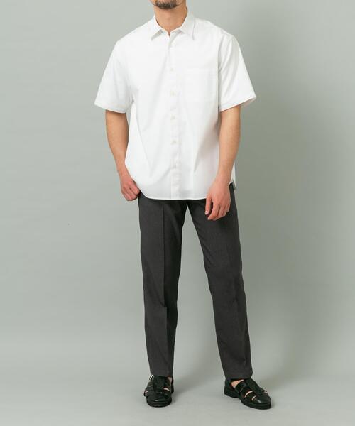 URBAN RESEARCH ROSSO MEN(アーバンリサーチロッソメン)の「『XLサイズあり』『防シワ/防臭』アーバンリラックスブロード半袖シャツ(シャツ/ブラウス・メンズ・チャコールグレー/ブルー/ライトブルー/カーキ/ネイビー/ホワイト・X-LARGE/LARGE/MEDIUM/SMALL)」の21枚目の写真