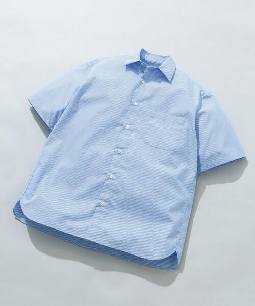 URBAN RESEARCH ROSSO MEN(アーバンリサーチロッソメン)の「『XLサイズあり』『防シワ/防臭』アーバンリラックスブロード半袖シャツ(シャツ/ブラウス・メンズ・チャコールグレー/ブルー/ライトブルー/カーキ/ネイビー/ホワイト・X-LARGE/LARGE/MEDIUM/SMALL)」の8枚目の写真