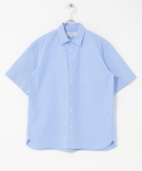 URBAN RESEARCH ROSSO MEN(アーバンリサーチロッソメン)の「『XLサイズあり』『防シワ/防臭』アーバンリラックスブロード半袖シャツ(シャツ/ブラウス・メンズ・チャコールグレー/ブルー/ライトブルー/カーキ/ネイビー/ホワイト・X-LARGE/LARGE/MEDIUM/SMALL)」の9枚目の写真