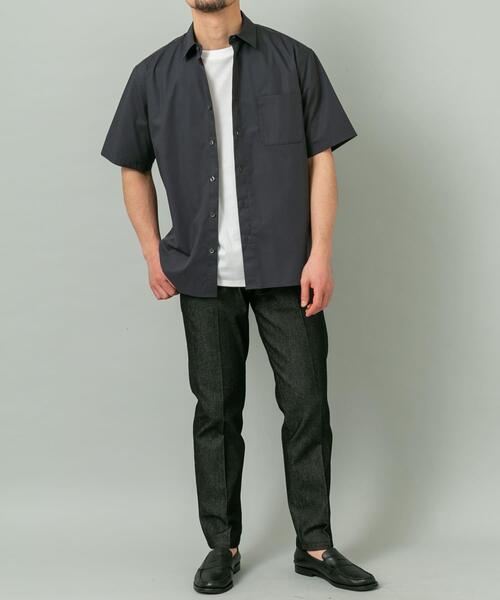 URBAN RESEARCH ROSSO MEN（アーバンリサーチロッソメン）の「『XLサイズあり』『防シワ/防臭』アーバンリラックスブロード半袖シャツ（シャツ/ブラウス・メンズ・チャコールグレー/ブルー/ライトブルー/カーキ/ネイビー/ホワイト・X-LARGE/LARGE/MEDIUM/SMALL）」の12枚目の写真